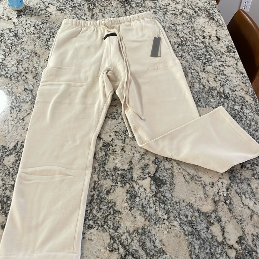 Essentials fear of god l and pants cream new wt